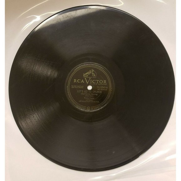 78 RPM Perry Como Let's Go to Church/If You Were Only Mine, RCA Victor, (R140) - Picture 2 of 4